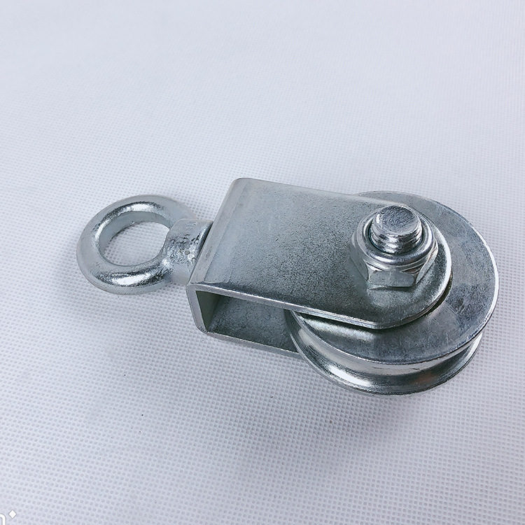 滑轮组动滑轮吊环起重滑轮吊钩滑车家用电动葫芦放线单轮定向吊轮