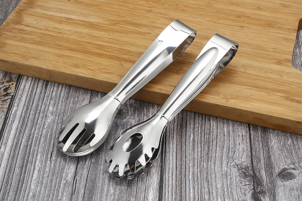 不锈钢食物夹意粉夹沙律沙拉夹酒店用具自助餐食品夹子面包夹厨房