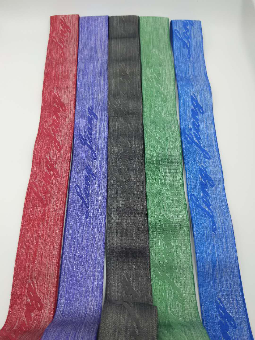 织带厂提花松紧带 花纱丝光带  拼纱丝光松紧带 花纱织带