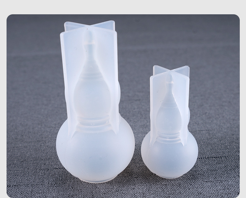 厂家批发水晶滴胶模具 diy饰品祝福葫芦摆台挂坠大小葫芦硅胶模具
