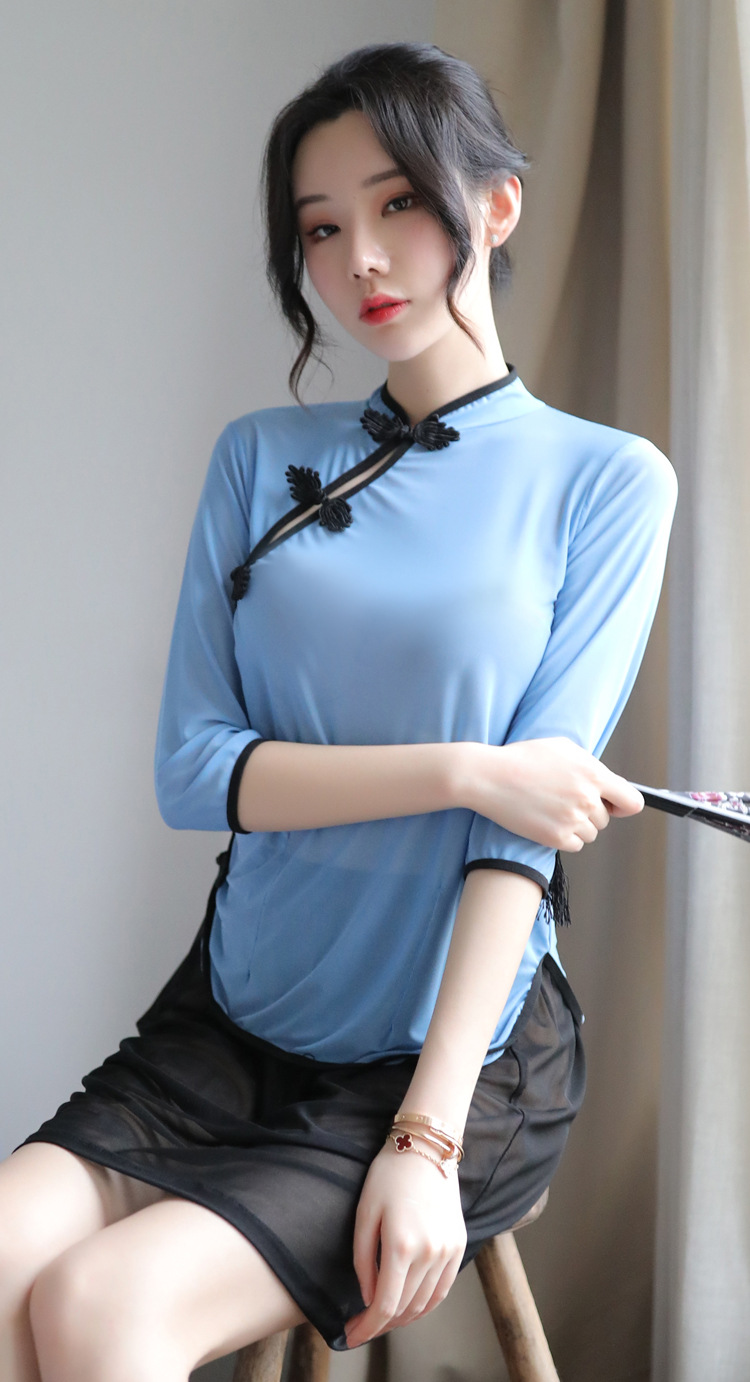 情趣内衣女制服床上诱惑睡衣套装网纱透视性感民国激情学生装代发