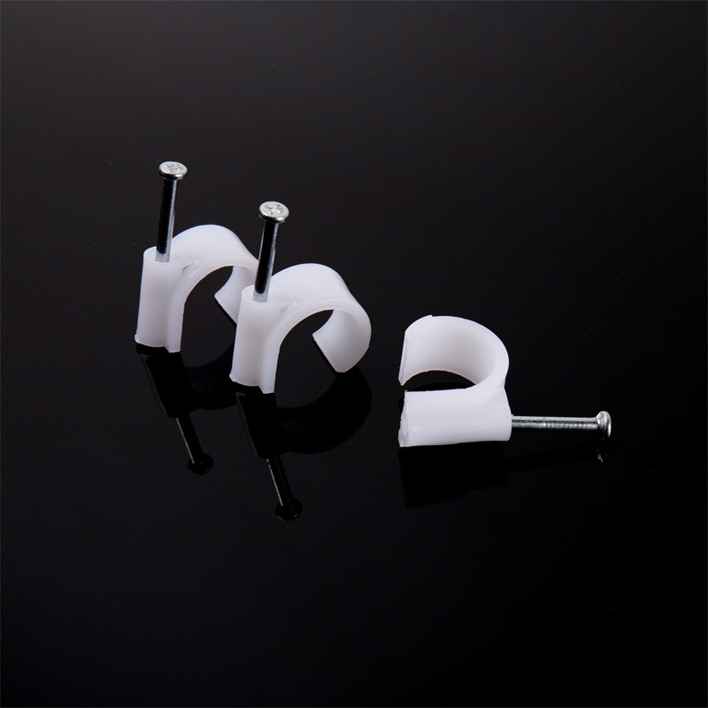 厂家直供钢钉勾型线卡加厚16 20 25韧性宽带电话电线固定卡扣管卡