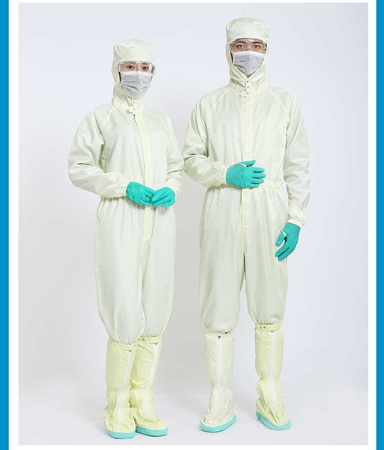 制药车间耐高温三连体洁净服定制