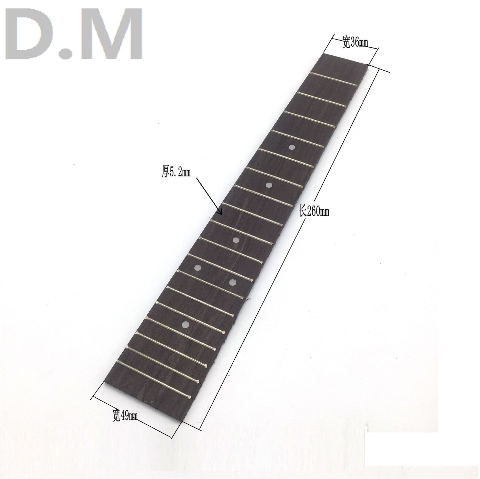 吉他指板 23寸uk指板 23寸尤克里里18品玫瑰木指板带品丝成品指板