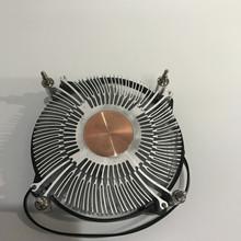 电脑一体机散热器 1U散热风扇 超薄115针铜底铝底温控