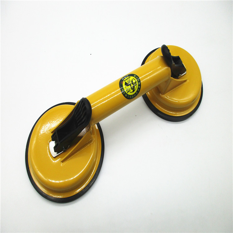 玻璃吸盘黄色二爪吸盘实用型两爪吸提器玻璃吸盘搬运工具