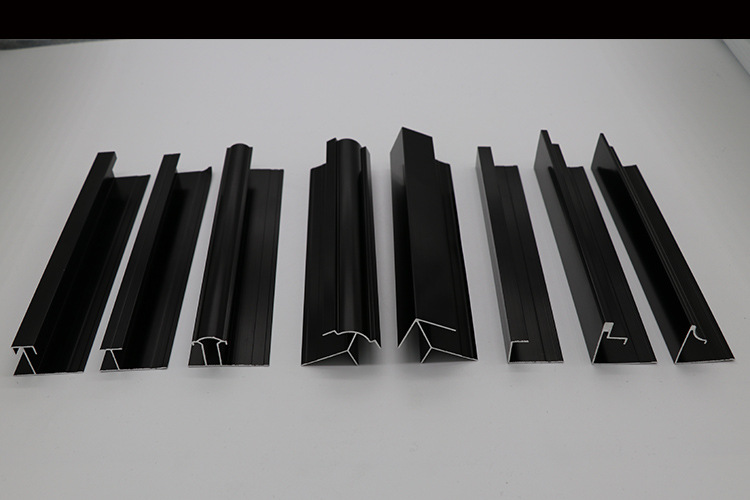 厂家直销铝合金线条 黑色造型线 金属装饰条工字条阳角收口边条