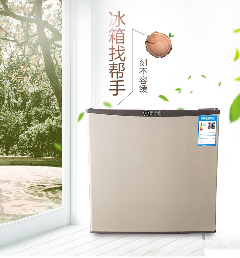 snowsea/香雪海bc-52 52升单门冰箱 家用电冰箱 冷藏微冷冻小冰箱