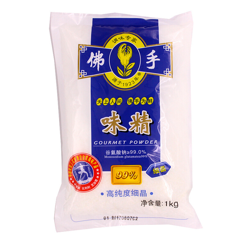 冠生园佛手牌99细晶味精1000g中华老字号调味品炒菜调味料