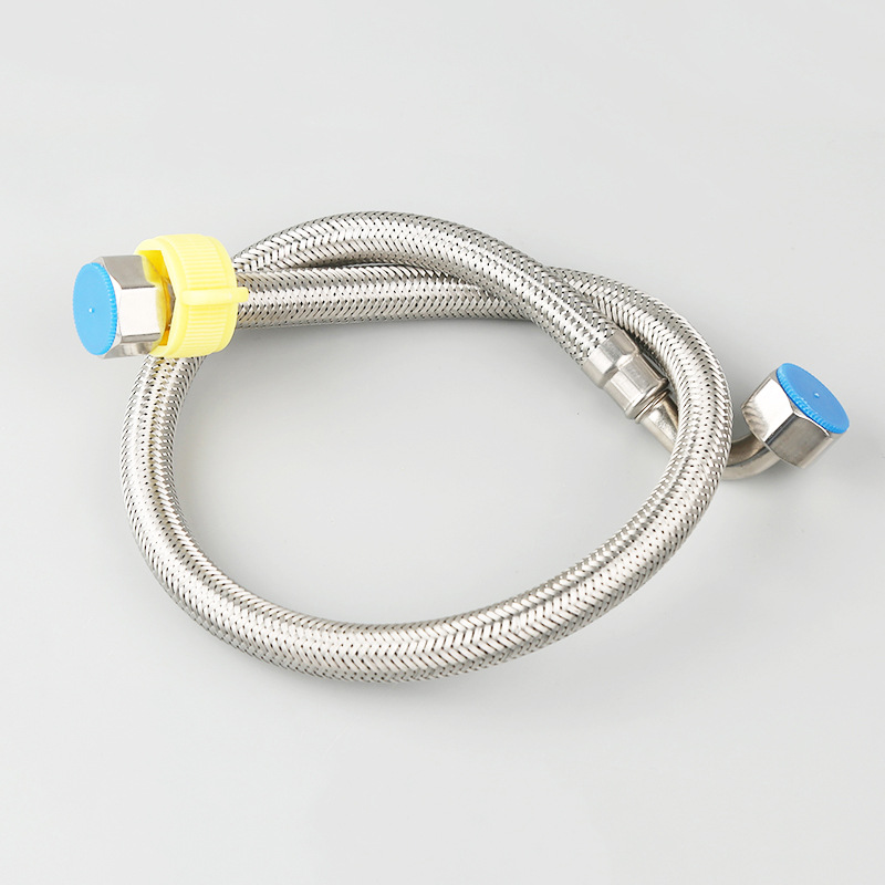 不锈钢编织金属软管直角90度弯头角阀热水器智能马桶水箱连接管