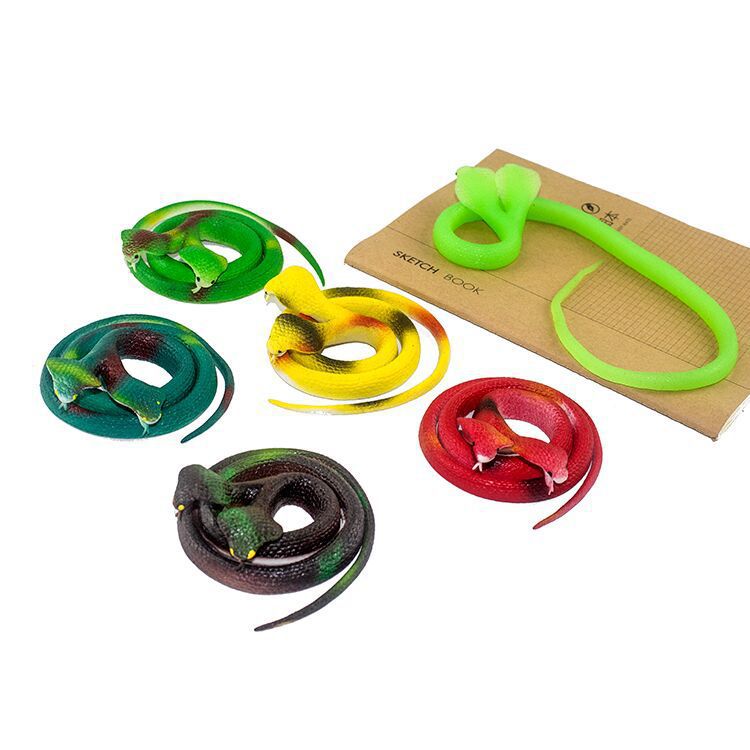 橡胶蛇 65cm长双头眼镜蛇 多款颜色可选仿真橡胶蛇 整人玩具