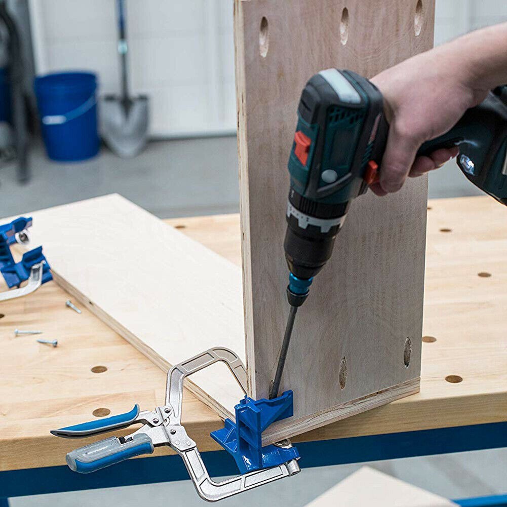 厂家直销 90°直角夹 多功能角度固定打孔器家具直角固定工具批发