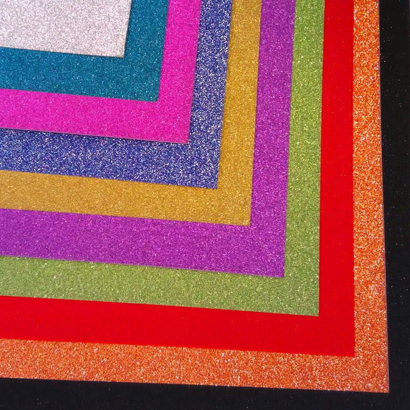 a4卡纸250克闪光纸10张装炫彩金粉彩色纸闪粉diy手工磨砂纸金