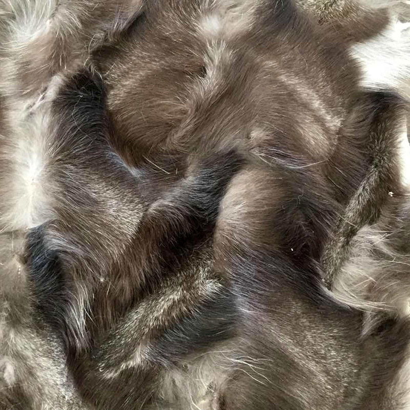 河北大营狐狸皮银狐玄狐腿褥子派克服内胆皮草服装可定做染色批发