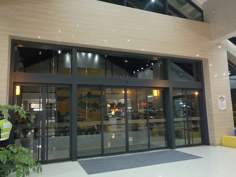 贵州铝型材一体式感应门 氟碳灰色自动感应门-阿里巴巴