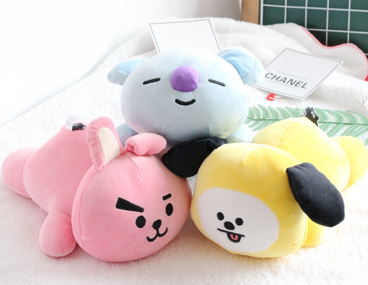 5成交2449个bts防弹少年团玩偶抱枕金泰亨tata公仔rj shooky毛绒玩具