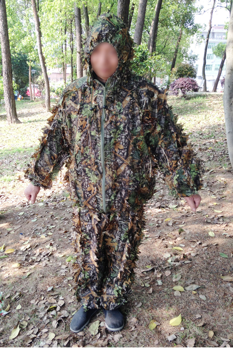 Jesus Survival 3D Leaves Camouflage Camouflage Clothing Invisibility Cloak Camouflage Clothing Chicken Eating Ghillie Suit Hunting Clothes Leaves Clothing