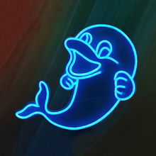 惠州霓虹厂家定制动物造型霓虹标识LED动物园造型霓虹灯标识