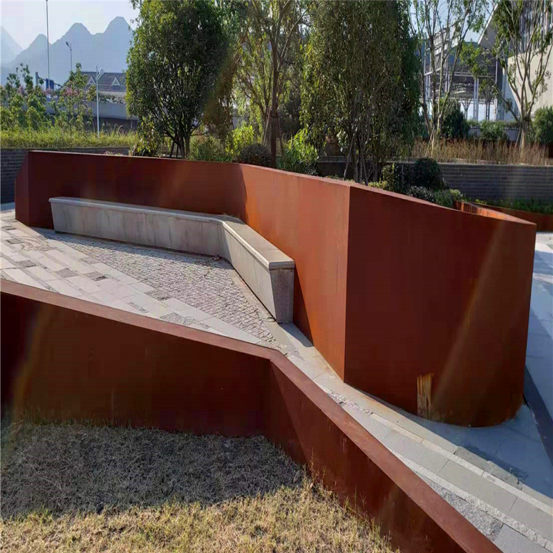 厂家直供 来图定制 耐候红锈板树池 景观红锈板树池 锈艺树池