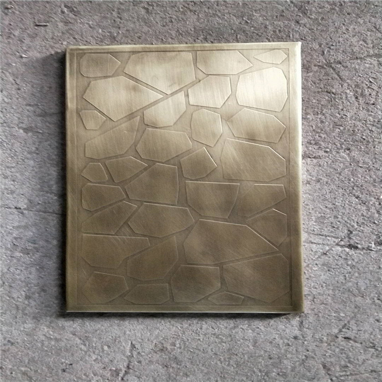 黄铜板地砖现代腐蚀雕刻 工艺铜板 装饰品药水腐蚀 喷涂 黄铜上色