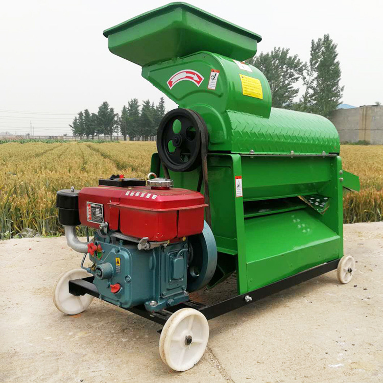柴电两用玉米脱粒机中型玉米打粒机改进款拖拉机牵引式玉米脱粒机