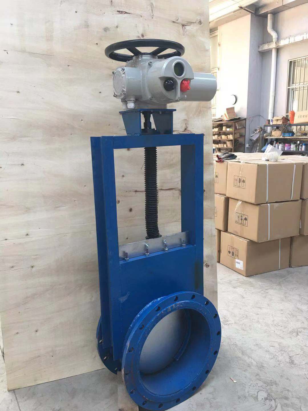 电动平板闸阀dlvs06电动插板阀dn400气动插板阀水泥阀cp400x400