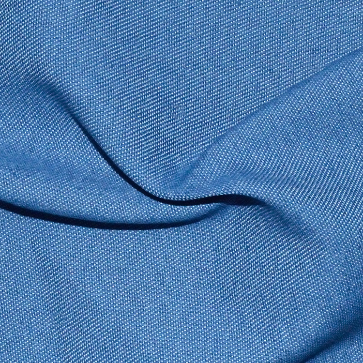 超薄春夏透气16*150d梭织仿天丝牛仔16支洗水面料酵洗可代客普洗