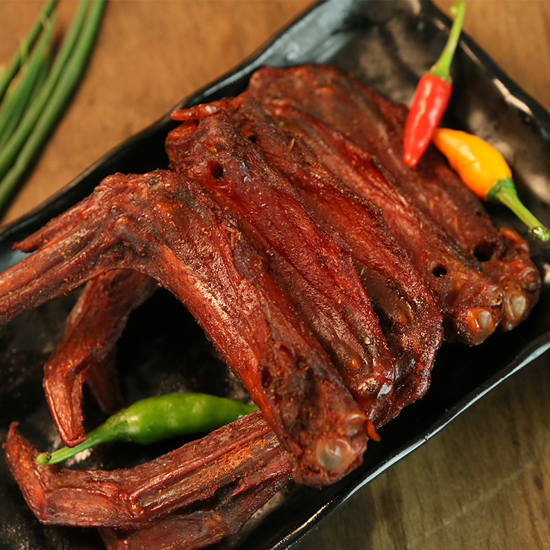 运意烤鸭翅三明特产熏味140g真空包装6个香辣鸭翅膀零食厂家代发