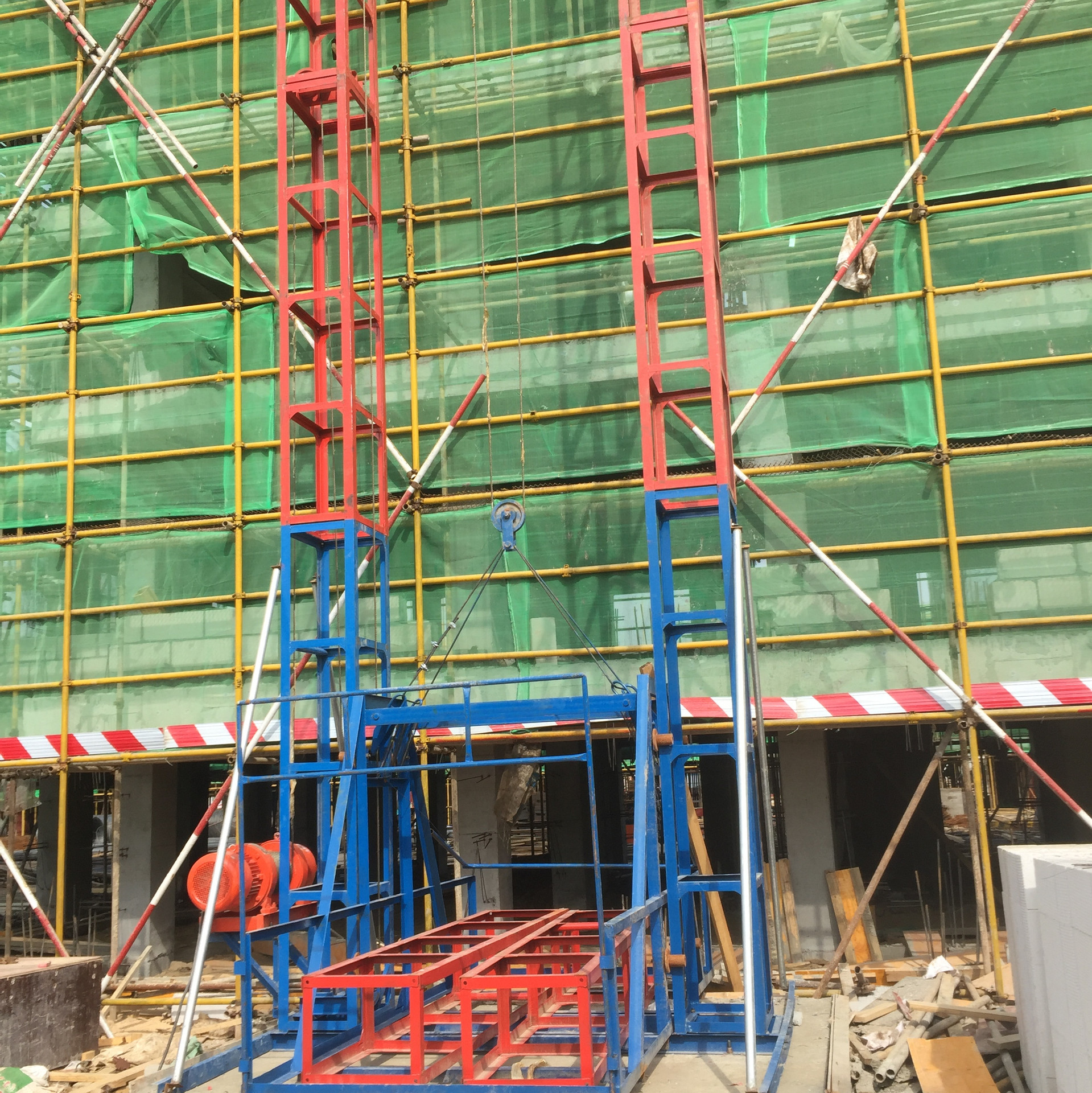 物料提升机 双柱单笼升降机 建筑龙门架施工吊篮 工地专用提升机