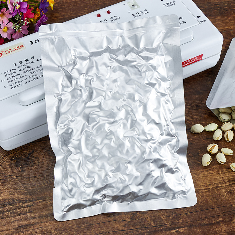 现货真空铝包袋加厚干果包装袋子茶叶干果熟食食品级真空纯铝箔袋