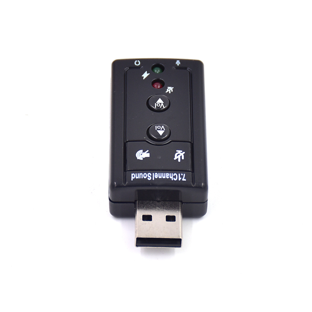 1声道usb外置声卡3d环绕立体声带按键调控声卡厂家批发