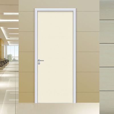 厂家直销暖白色生态门环保静音门卧室门铝合金包边室内门整装定制