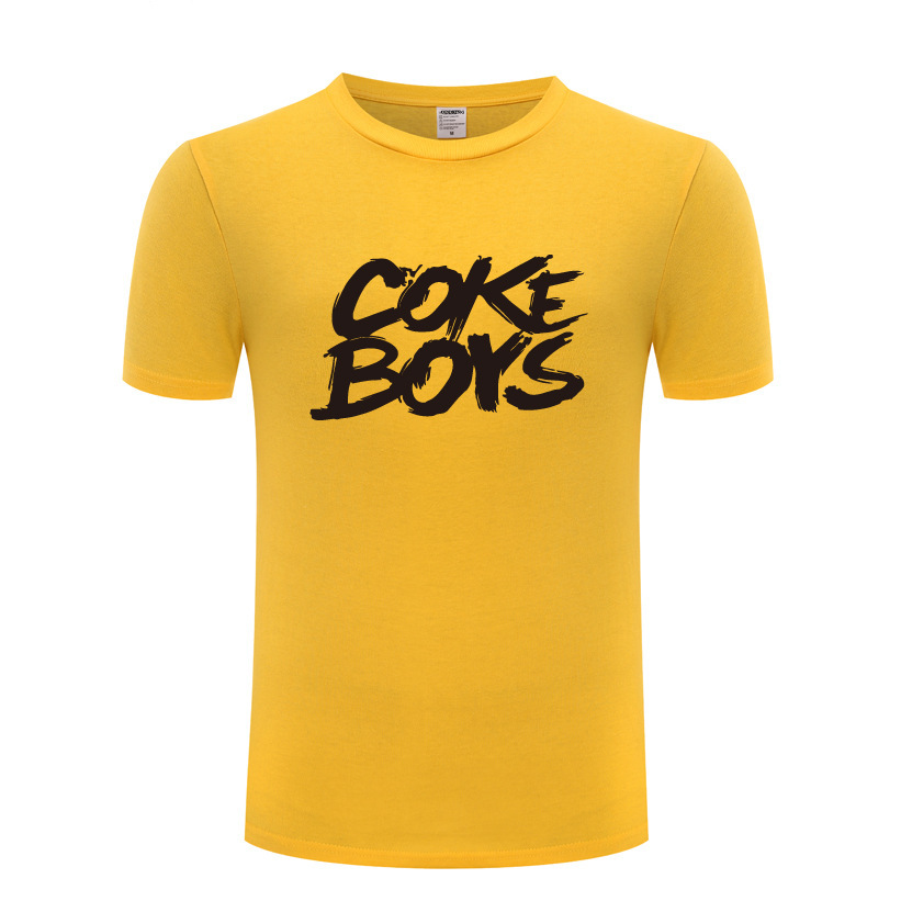 新款短袖儿童t恤童装 coke boys 街舞嘻哈 音乐摇滚 男童女童t恤