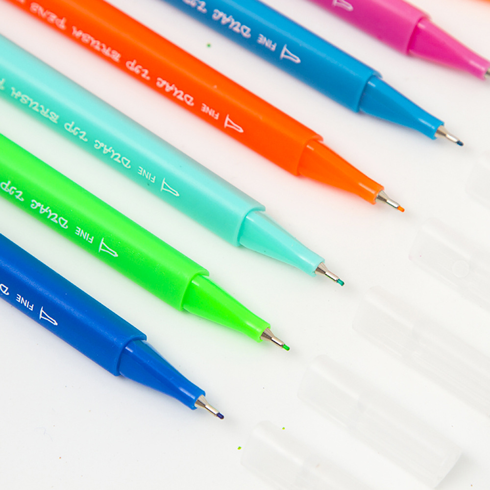 跨境现货24/36/48/72/100色双头马克笔 绘画勾线笔涂鸦填色水彩笔