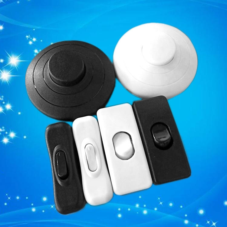 304黑色按钮开关303和304翘板开关船型开关线上台灯小吊扇开关