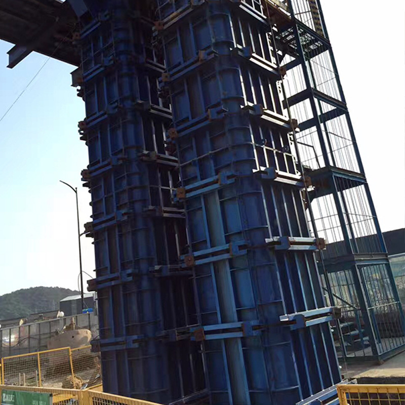 厂家销售 可拆卸墩柱钢模板 高铁墩柱墩身钢模板 建筑墩柱钢模板