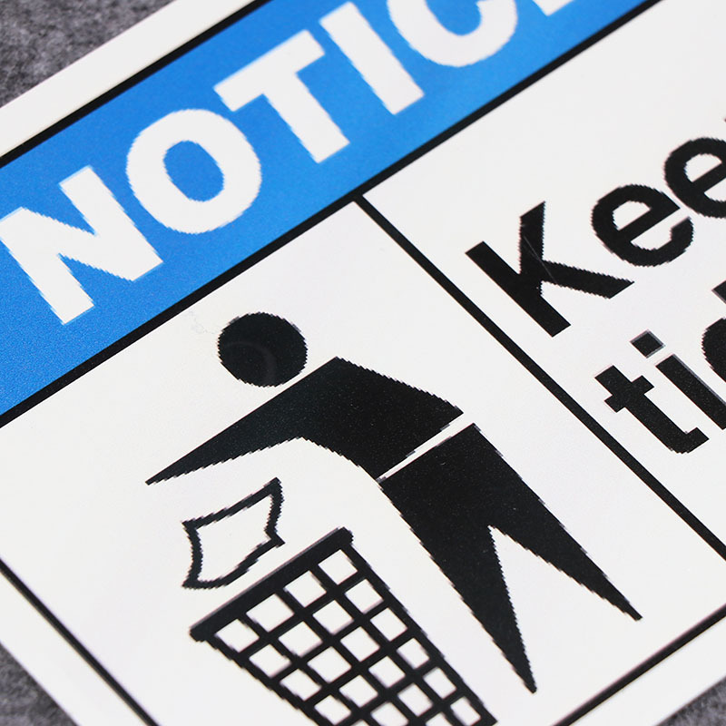 大量生产 垃圾桶标识商标设计标牌 批发不锈钢外贸提示牌 可定制