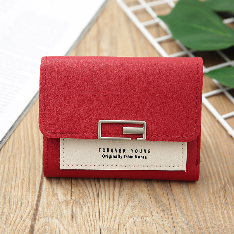 2023 Korean Fashion Women's Printed Letters Short Clutch Multi-Slot Card Holder Cover Women's Wallet in Stock Wholesale