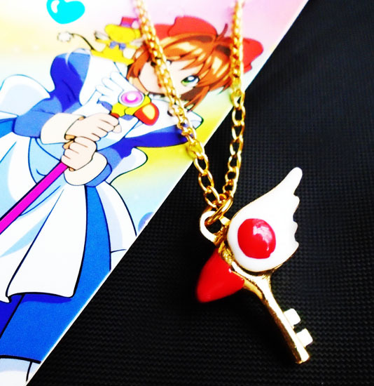 百变小樱项链魔卡少女樱挂件项链饰品动漫周边鸟杖鸟头木之本樱