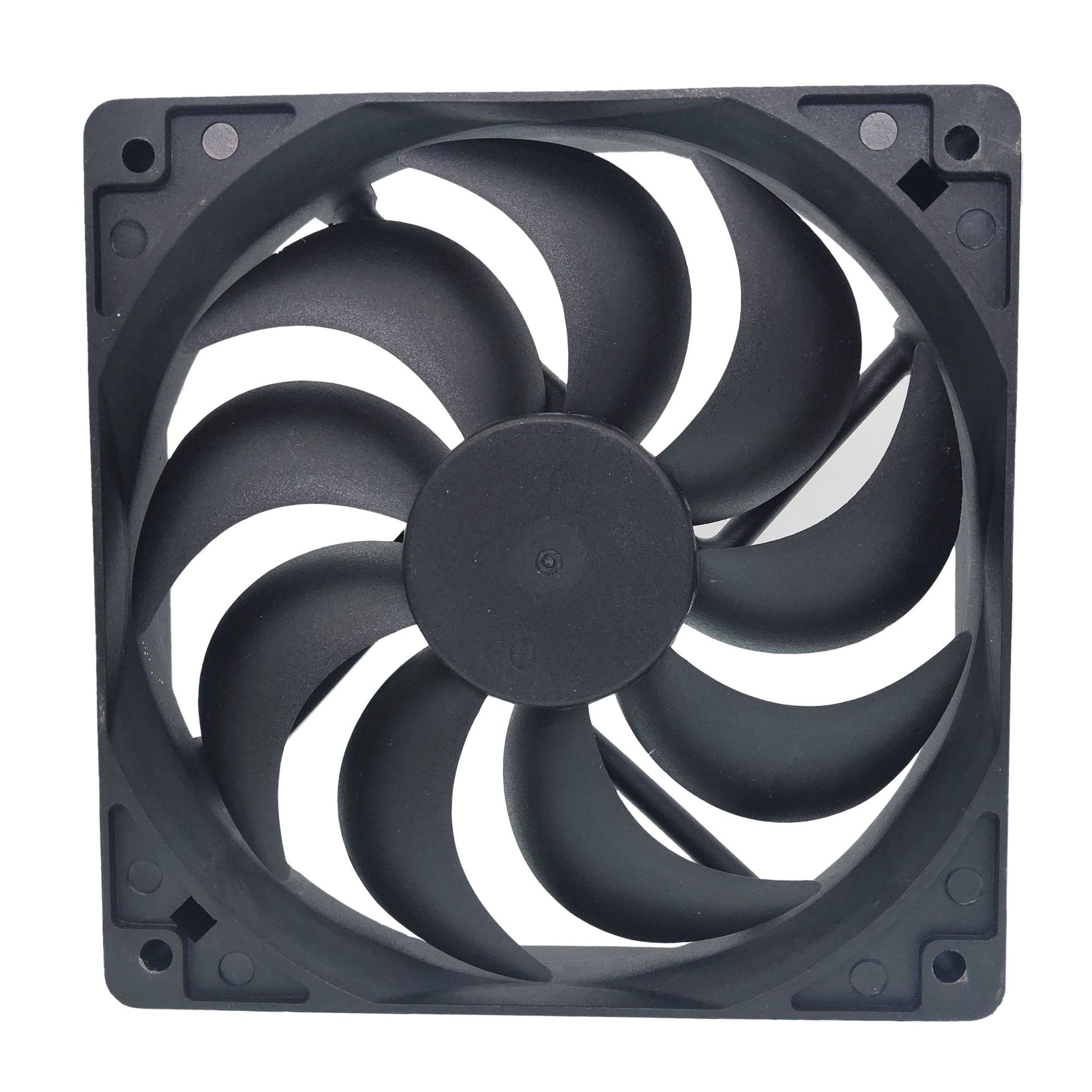 12025风机冷风机风扇暖风机风扇直流12v风机大风量静音风机