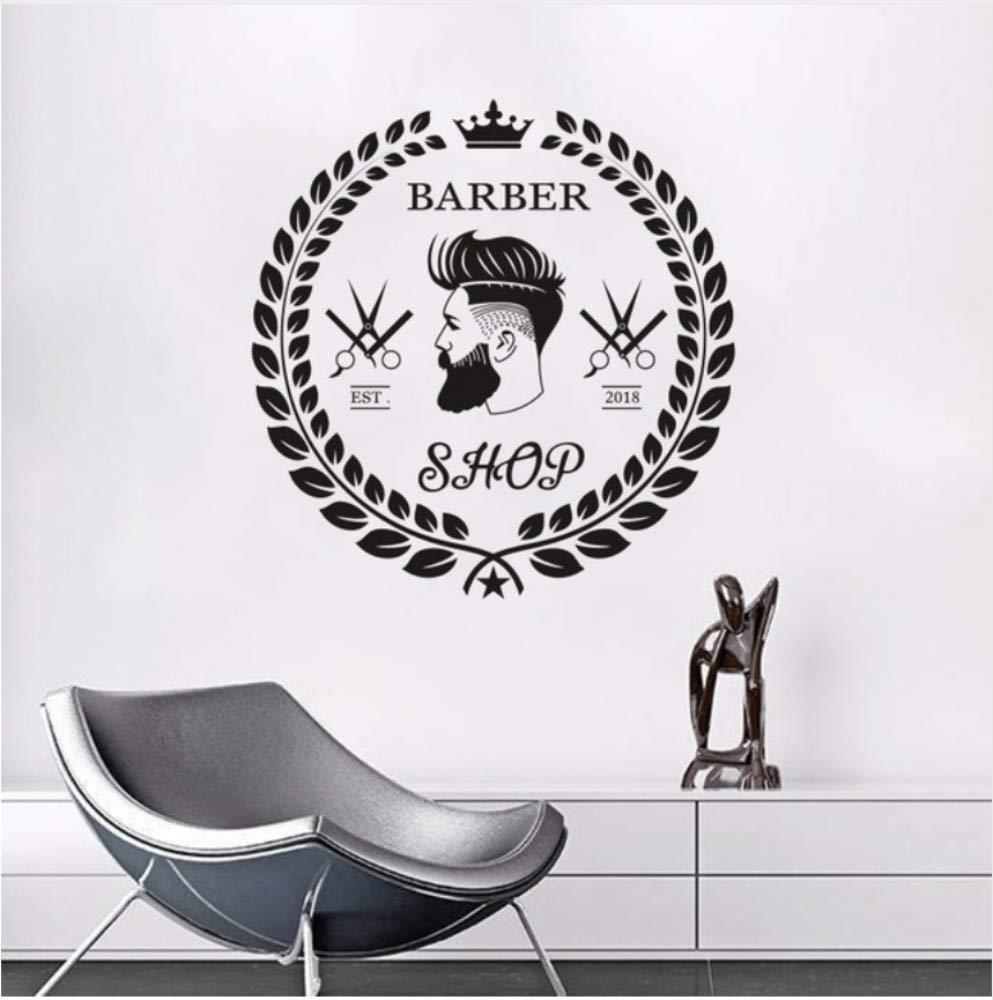 可定制理发店日期 欧美畅销美发沙龙创意墙贴纸 一件起批