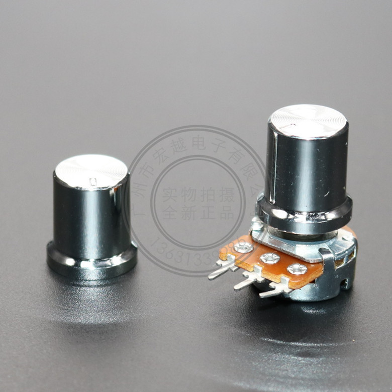 工厂直供15帽边一字太阳纹电镀旋钮 音响功放电位器旋钮 真空水镀