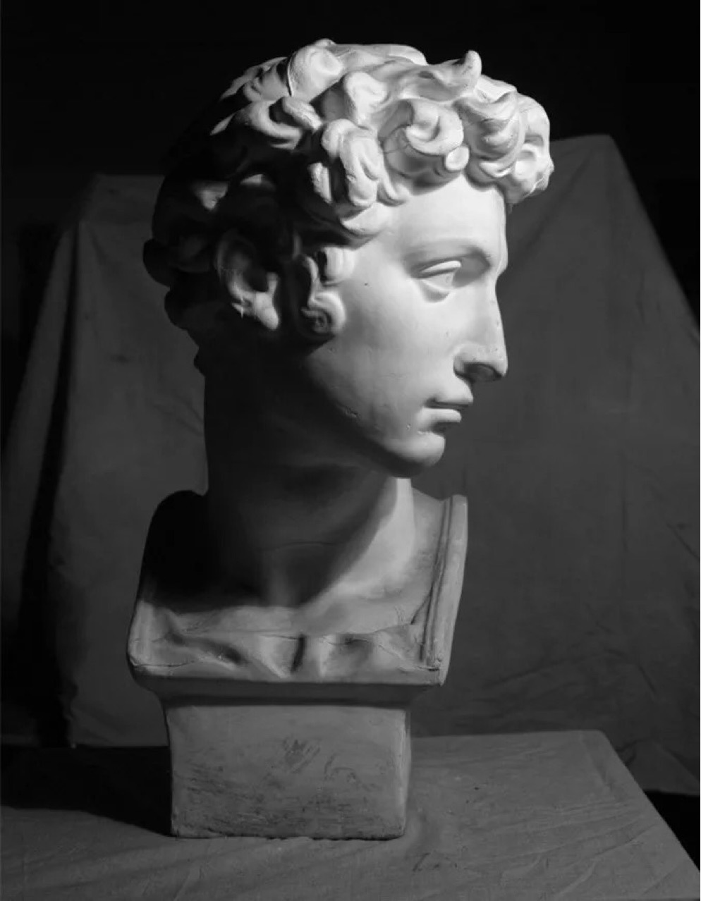 朱利亚诺德梅第奇 美术石膏艺考教具小卫石膏像人物石