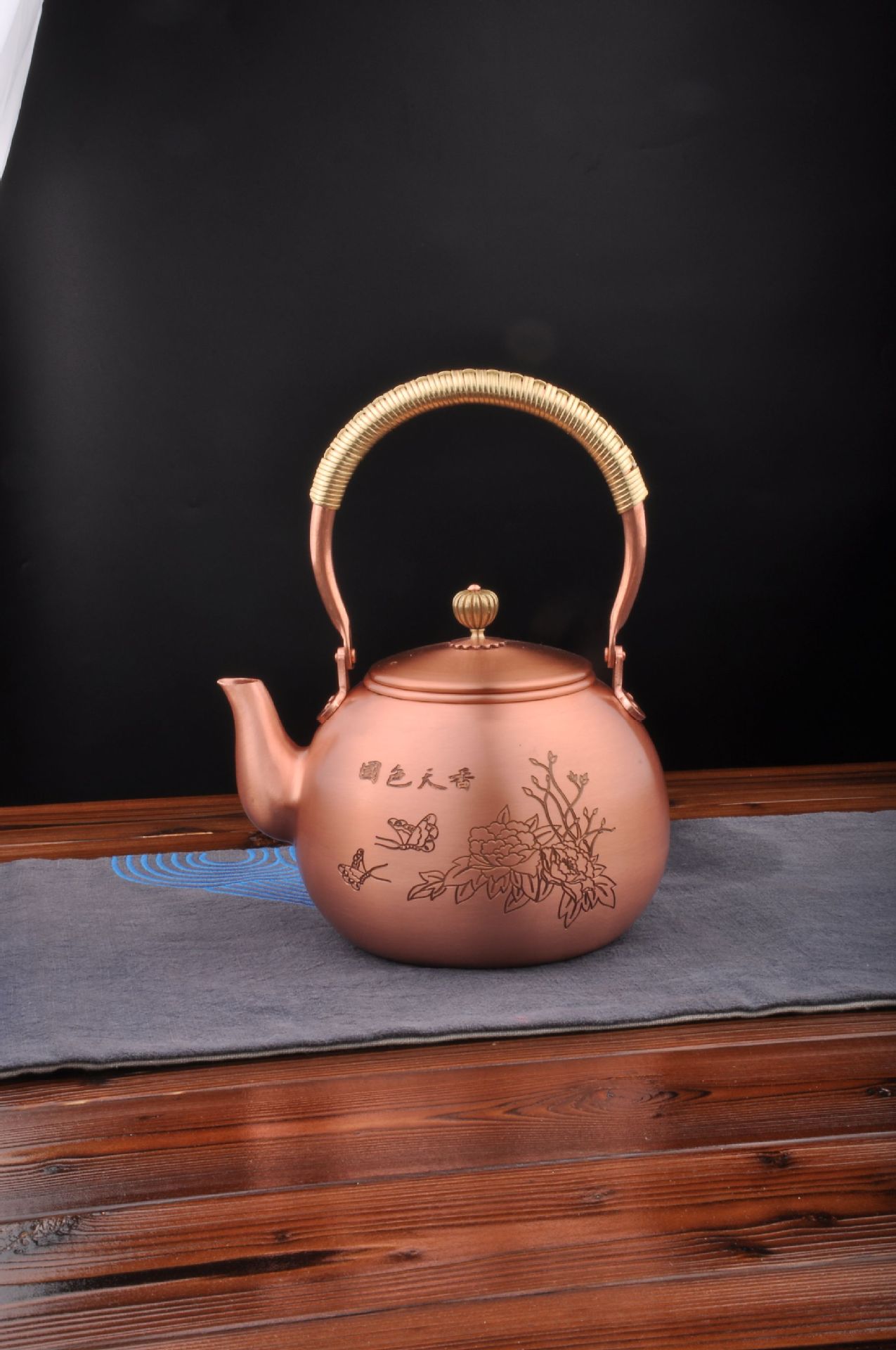 厂家直销手工铜壶纯紫铜养生茶壶仿古日式煮茶烧水壶茶具批发代发