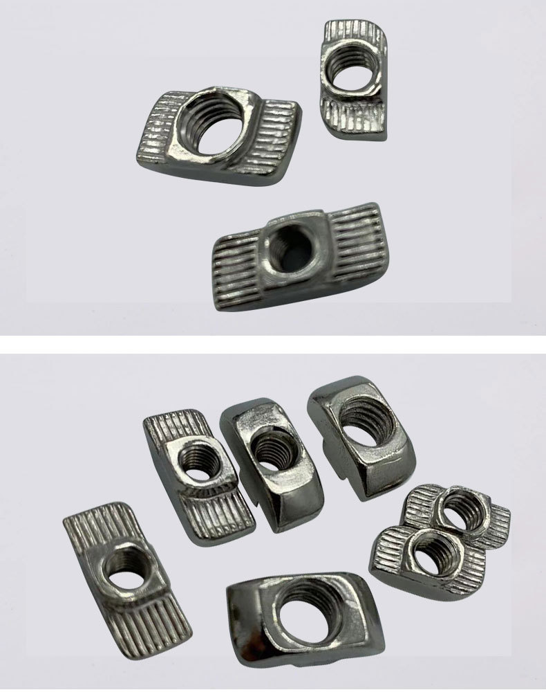 t型螺母 欧标t母 后置自锁国标欧标t形螺母 蝶形螺母 铝型材螺母
