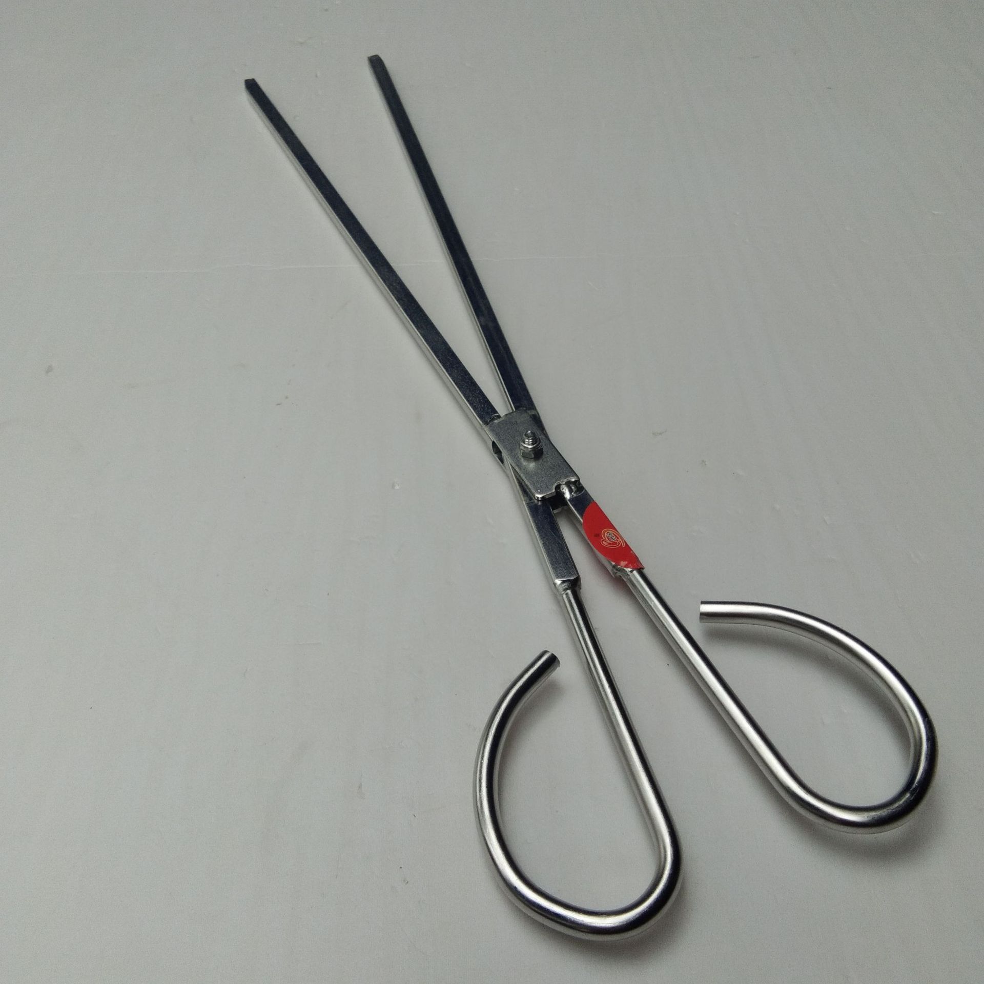 厂家直销不锈钢火钳 煤夹 烧烤工具 蜂窝煤火钳 烧柴捡垃圾夹子