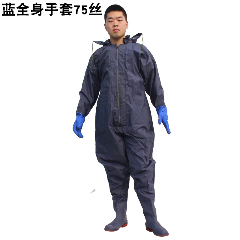 Full Body Wader Camouflage Full Body Waterproof Fishing Pants Waders One-Piece Waterproof Pants Work Waders Digging Lotus Pants