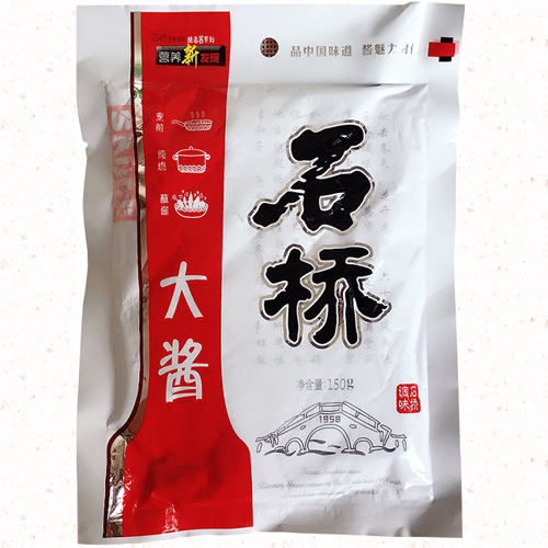石桥大酱150g/袋 东北大酱炸酱面调味酱黄酱营口大桥