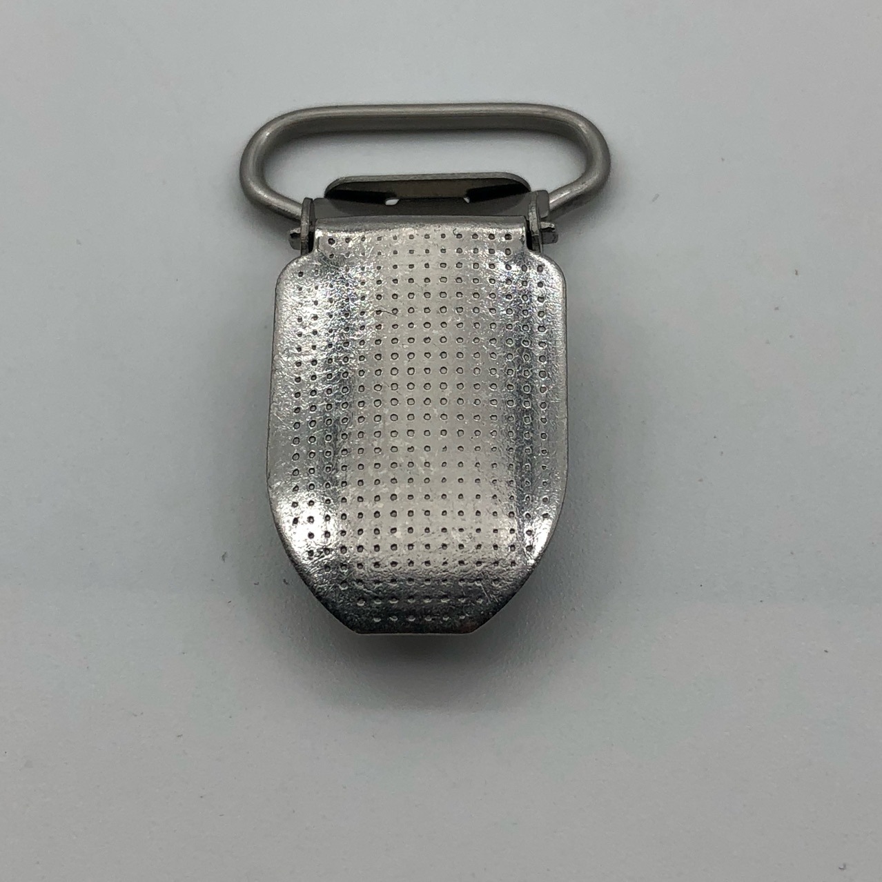 厂家销售20mm鸭嘴扣304不锈钢麻点背带夹方胶吊带扣