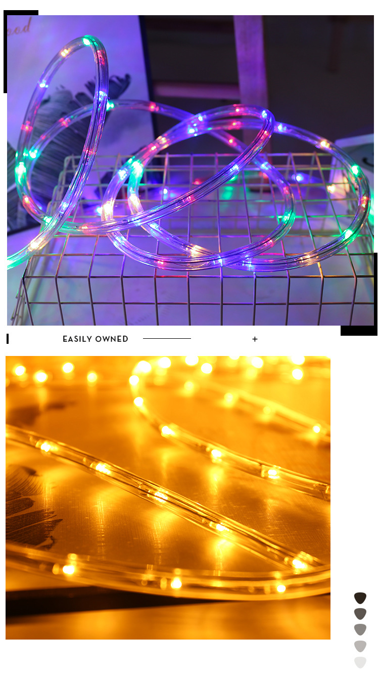 彩虹管led节日星星灯带造型户外亮化工程防水装饰霓虹幻彩灯批发